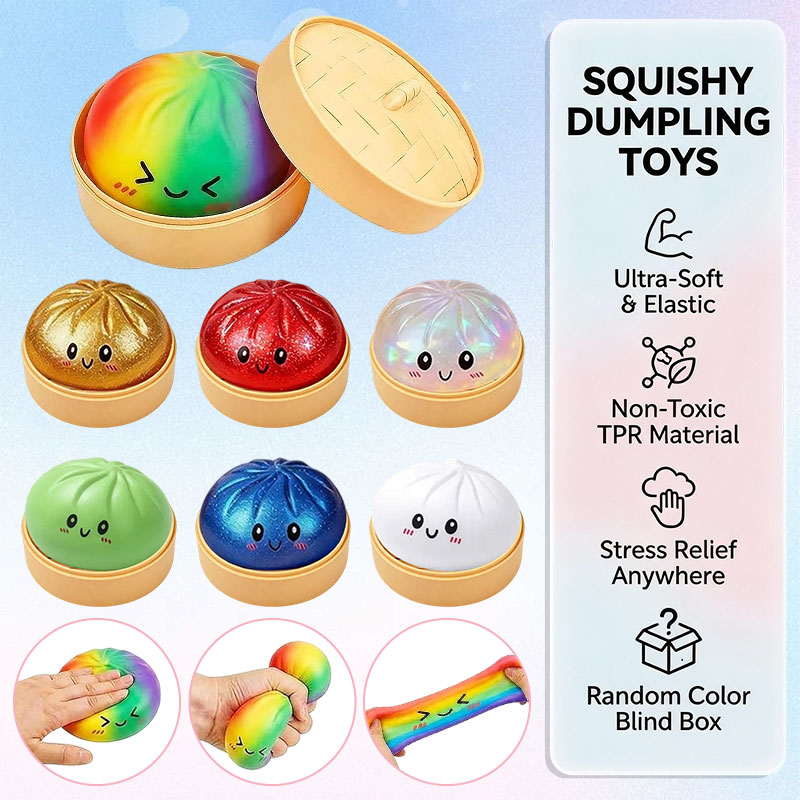 Bao Steamer Bamboo - Glitter Bao Bun Knijp-speeltje Kawaii Schattig