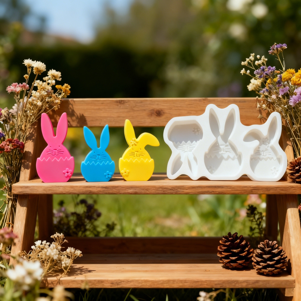 Bunny Cake Mold - DIY Paasdecoratie Hars Bunny Siliconen Mal