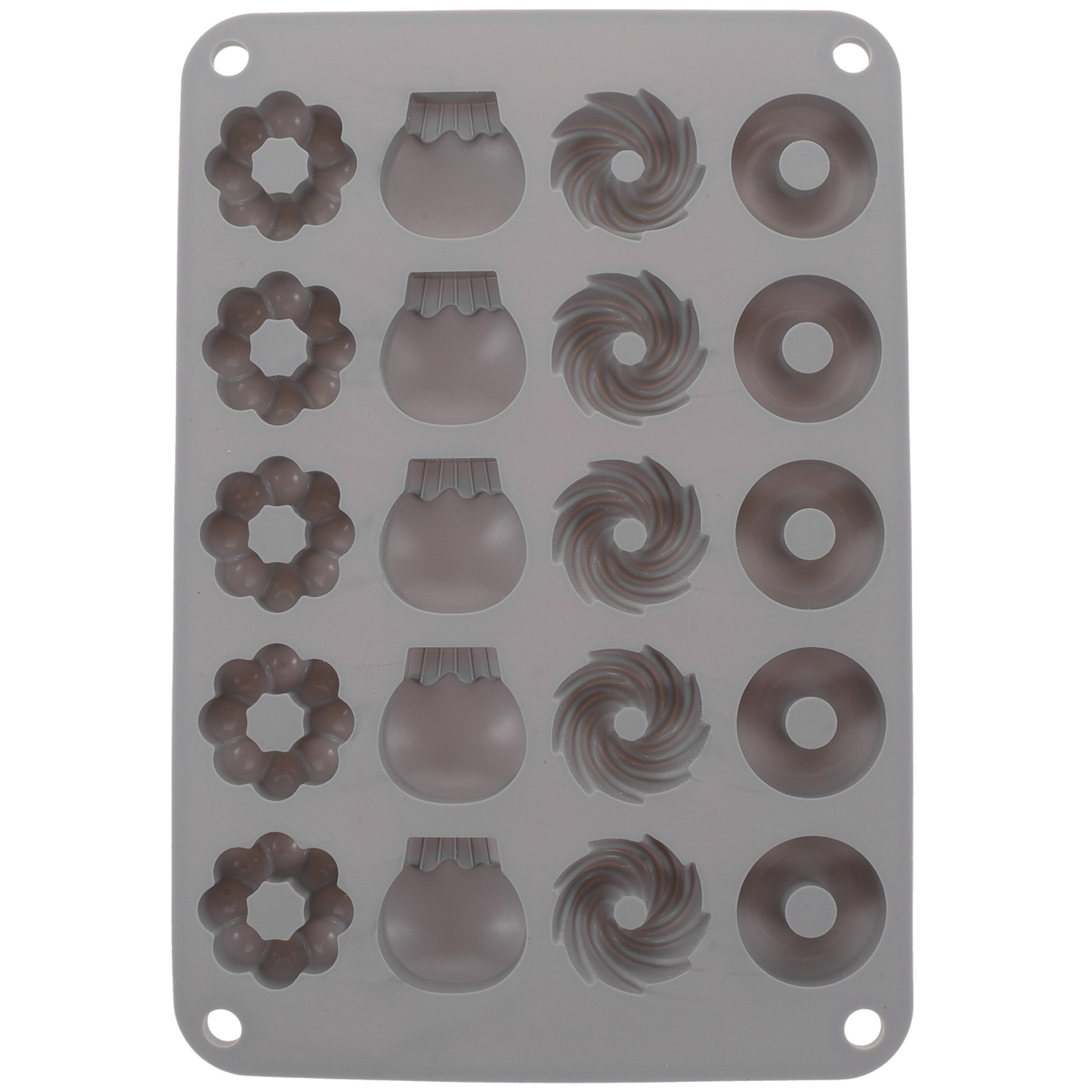 Donut Mold Silicone - Mini siliconen donutvorm, premium antiaanbak, hittebestendig,