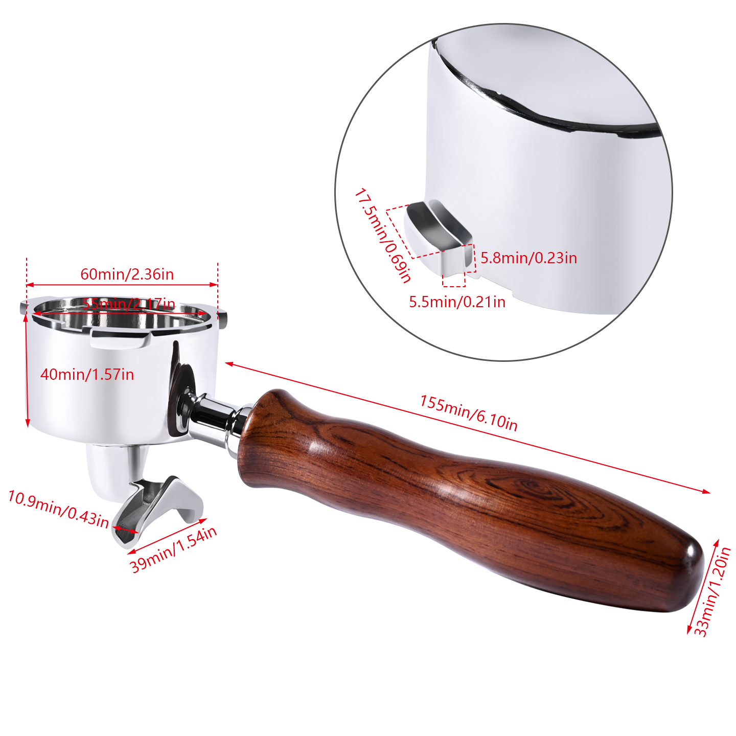 51mm dubbele uitloop koffiefil - Delonghi Espresso Magnifica recensie en prijs