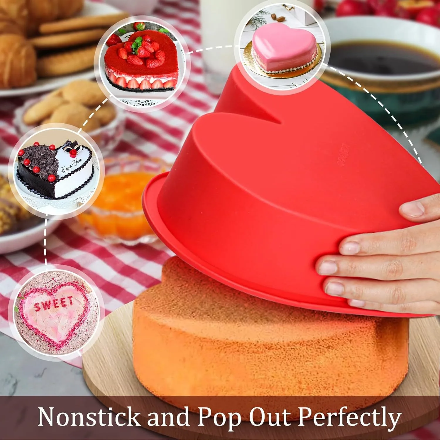 8/10in Siliconen Hartvormige C - Bunny Cake Mold recensie en prijs