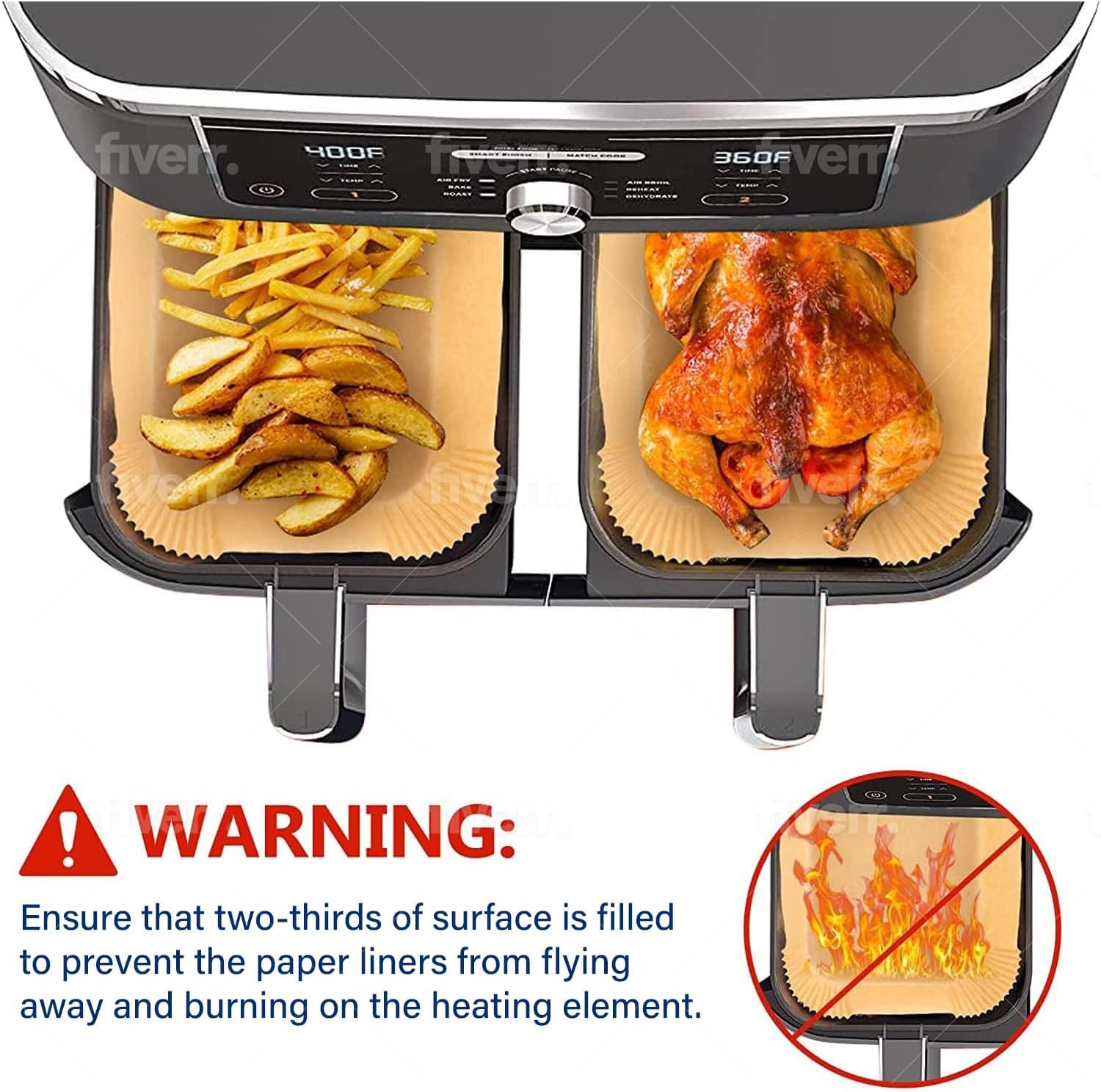 Air Friteuse Koken Bakpapier v - Ninja Air Fryer Af300 recensie en prijs